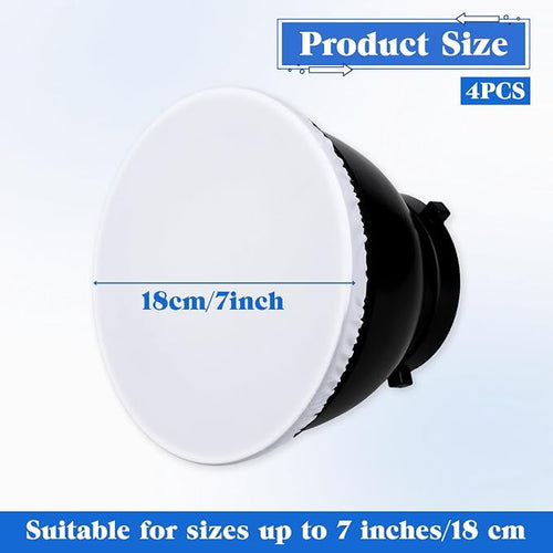 4 Pack 6.29"/16cm Light Diffuser White Diffuser Lamp Cover Soft lamp Shade - Image 2