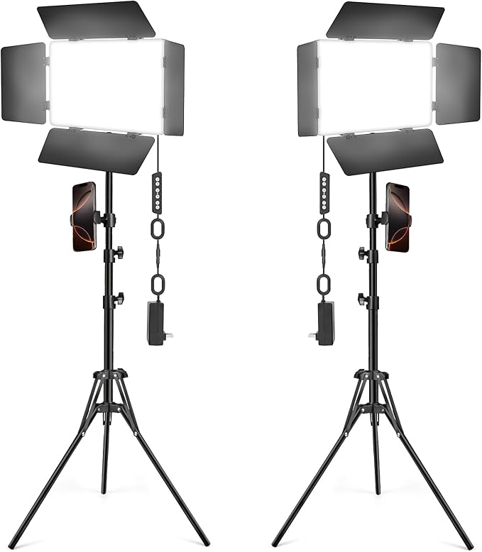 2 Pack LED Video Light Kit by Unknown