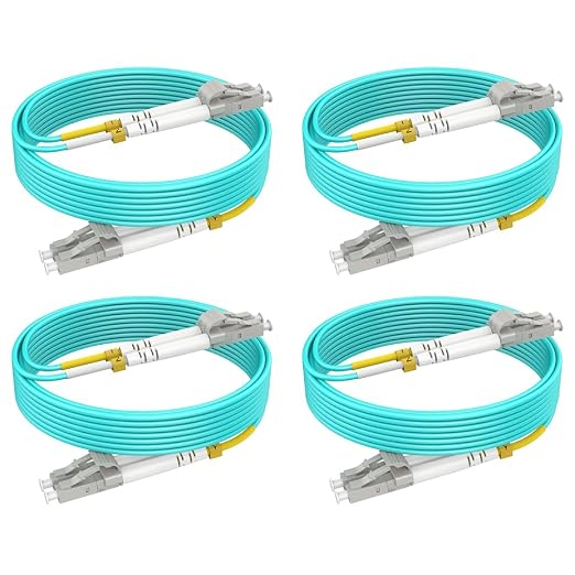 Multimode Fiber LC to LC, OM3 MM Fiber Patch Cable Duplex 10G/40G/100G LSZH by RamboCables