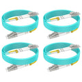Multimode LC LC Fiber Patch Cable 6ft/2m, OM3 MM Fiber Optic Patch Cable Duplex by RamboCables