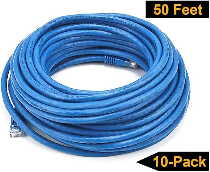iMBAPrice 50' Cat5e Network Ethernet Patch Cable, 10 Pack - Image 8