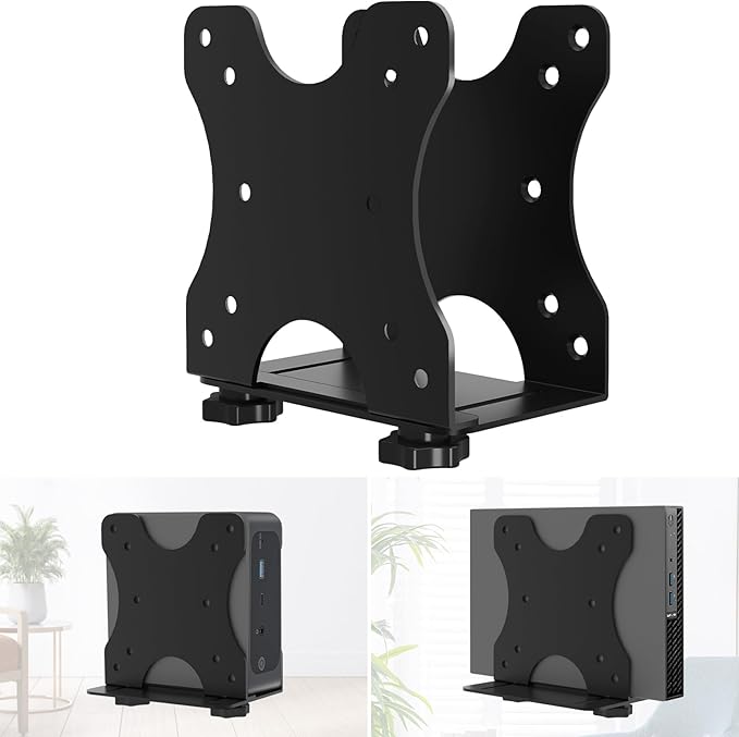 Adjustable Thin Client Mini PC Mount Bracket, Mini PC Vesa Mount, Under Desk by Motiexic