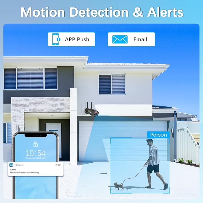 【130° Ultra Wide-Angle】 Wireless Security Camera System, Outdoor WiFi Cameras - Image 7