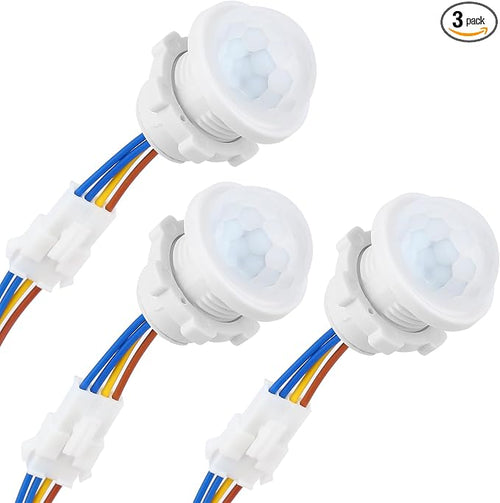 3-Pack Motion Sensor Light Switch, PIR Infrared Sensor, 30S Time Delay by Qtcial