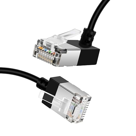 Flexible Cat 6A Ethernet Cable 270° Up Angled 1.6 Feet 2Pack, 10Gbps High-Speed - Image 6