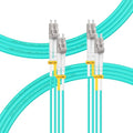 FLYPROFiber- 3M-2Pack OM4 LC to LC Fiber Patch Cable, MM Multimode Fiber Optic by FLYPROFiber