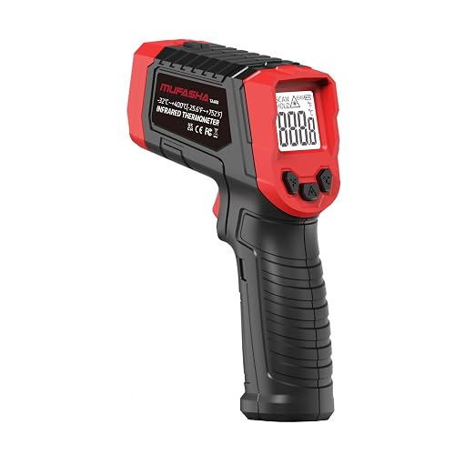 MUFASHA Infrared Thermometer Temperature Gun Laser High Temp Thermometer - Image 2