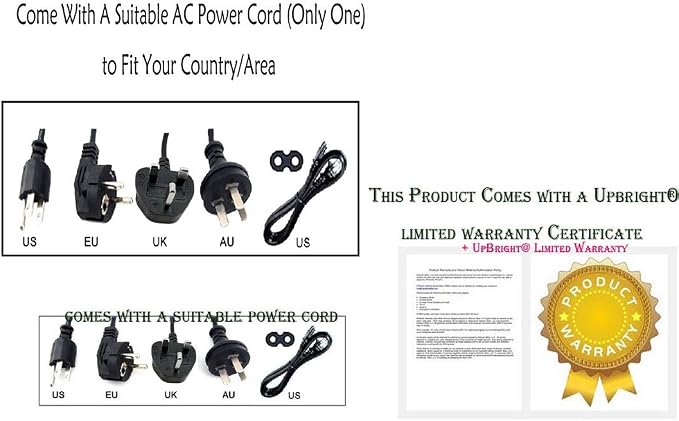 UpBright 54V AC/DC Adapter Compatible - Image 4