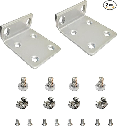 1U Rack Ears Compatible with Ubiquiti Switch 16/24/48 Series, Standard 19 Inch by CARONIN