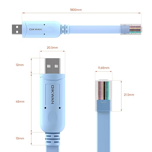 USB Console Cable, USB to RJ45 Console Cable - Image 7