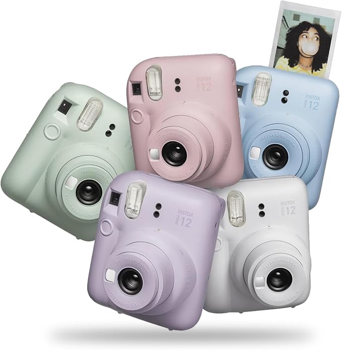 Fujifilm Instax Mini 12 Instant Camera Pastel Blue + Minimate Custom Designed - Image 9