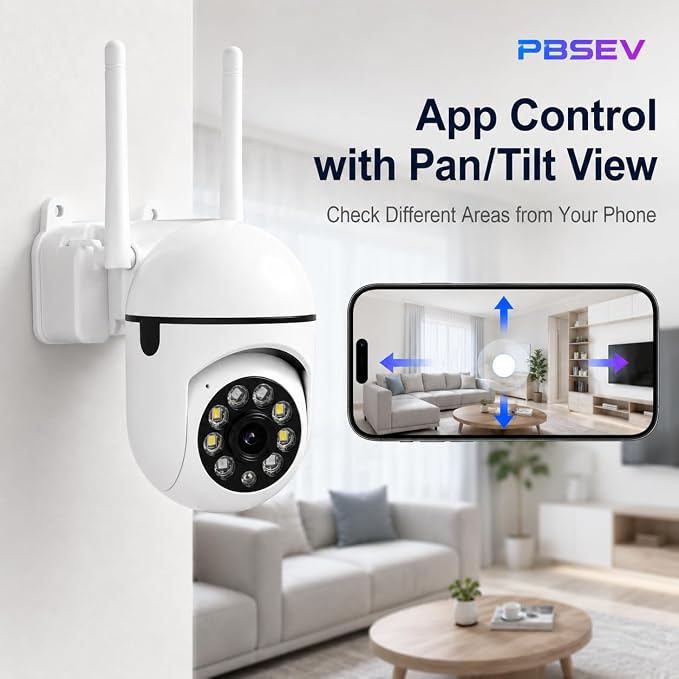 Security Camera Indoor 1080P Wired, Pan/Tilt Control, Two-Way Audio, Easy Setup - Image 3