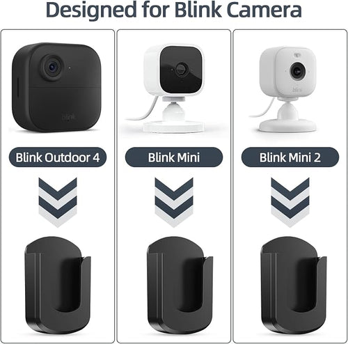 3 Pack Blink Camera No Drilling No Screws Wall Mount Bracket, Adhesive Blink - Image 2