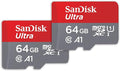 SANDISK 64GB 2-Pack Ultra microSDXC UHS-I Memory Card by Sandisk