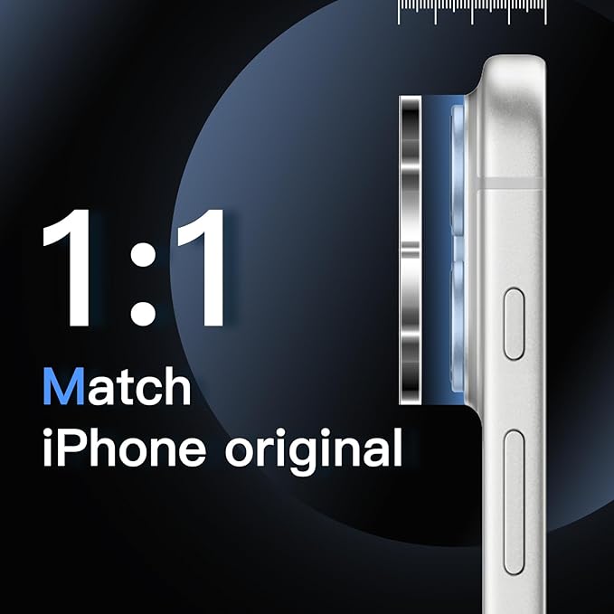 JETech Camera Lens Protector for iPhone 17 Pro 6.3-Inch, 9H Tempered Glass - Image 5
