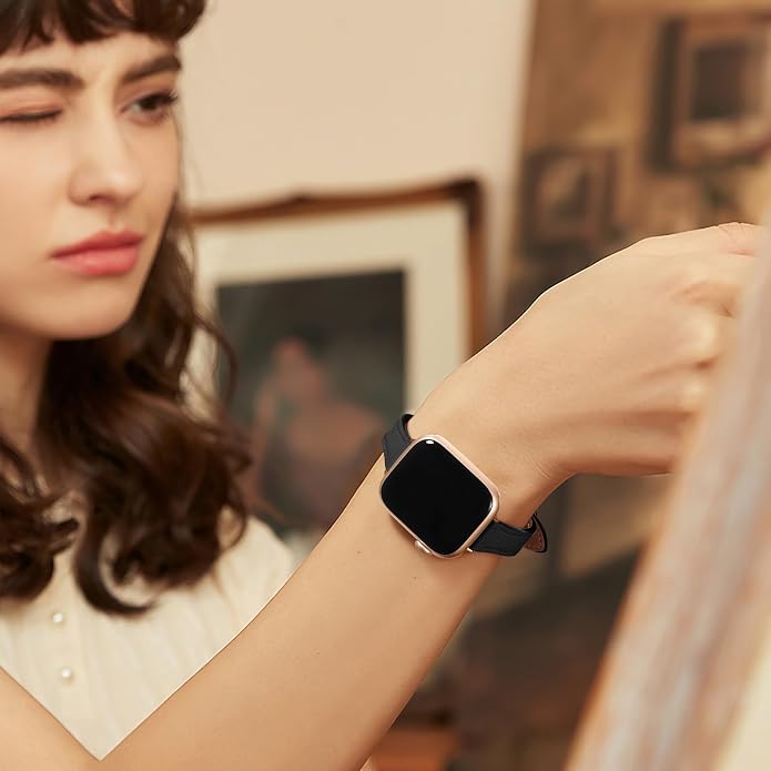 Charlam Slim Leather Band Compatible - Image 7