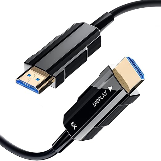 8K HDMI 2.1 Cable 100ft, Long Fiber Optic HDMI Cable, Ultra High Speed Thin by RUBMUD