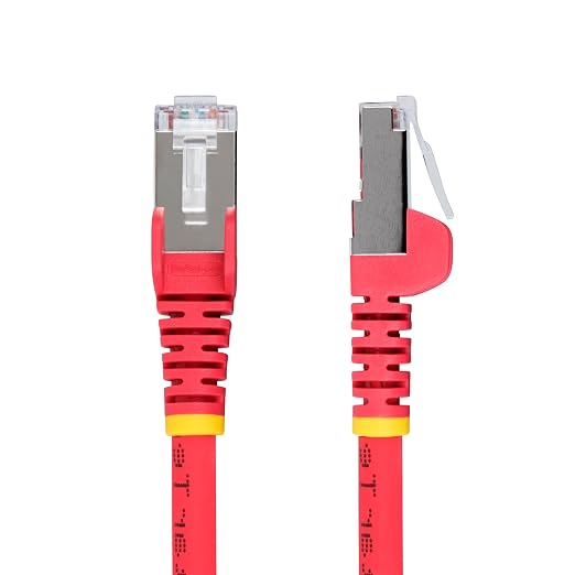 StarTech.com 6in Red CAT6a Ethernet Cable, Snagless RJ45, 100W PoE++, 27AWG - Image 2
