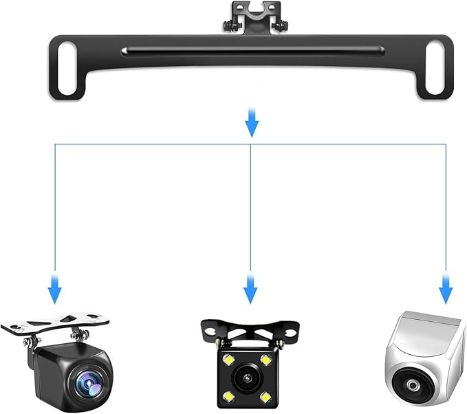Pixelman Universal Car Rear View Camera License Plate Bracket, Upgraded Full - Image 4