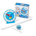 hand2mind Advanced NumberLine Clock Class Set, Learn to Tell Time, Analog Clock by hand2mind