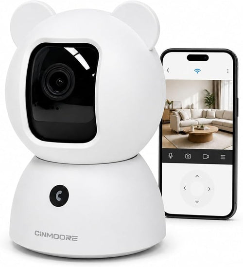 2.5K Indoor Security Camera, Non-Subscription AI Person/Pet/Cry Detection by Unknown