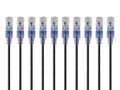 Monoprice - 133267 SlimRun Cat6A Ethernet Patch Cable - Snagless RJ45 UTP Pure by Monoprice