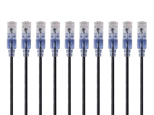 Monoprice - 133257 SlimRun Cat6A Ethernet Patch Cable - Snagless RJ45 UTP Pure - Image 3