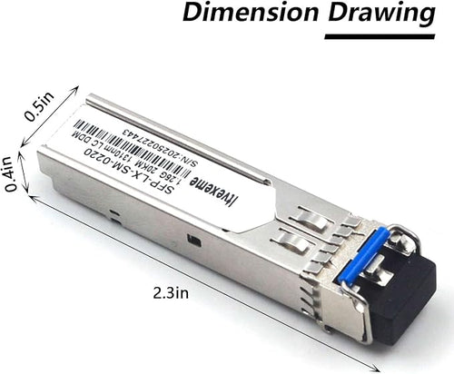 2 Pack 1.25G SFP Network Transceiver Module, 1000Base-LX Single Mode, 1310nm SMF - Image 2