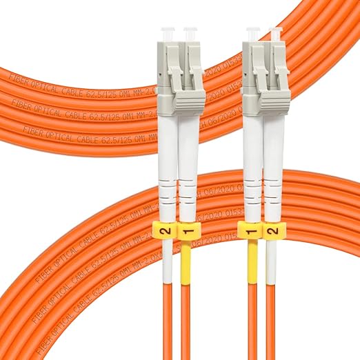 FLYPROFiber- 10M/33ft OM1 LC to LC Fiber Patch Cable, Length Options: 0.2m-100m by FLYPROFiber