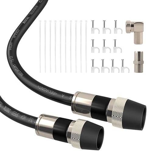 125ft RG6 Coaxial Cable, 75 Ohm TV Coax Cable by RELIAGINT