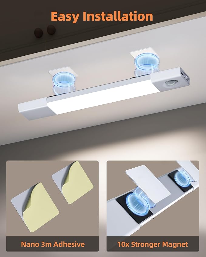 EZVALO 7.8" Rechargeable Motion Sensor Light Indoor, Wireless Closet Lights - Image 7