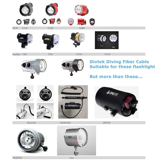 DIVTEK Diving Fiber Optic Cable Flash Link Optical Connection Fuse Sea - Image 7