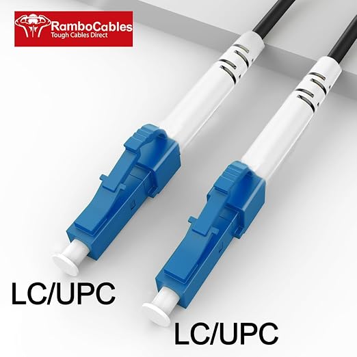100 Feet Outdoor Simplex Fiber Optic Cable, OS2 LC to LC Single Mode Fiber - Image 2