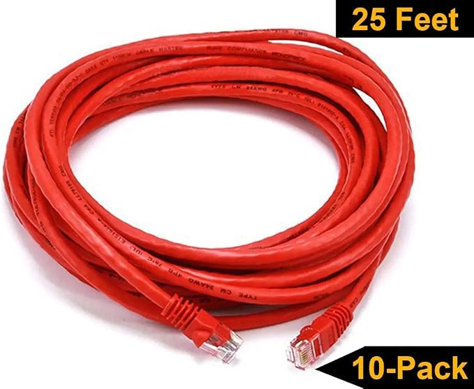 iMBAPrice® - 3ft Cat5e Network Ethernet Patch Cable - Red - Image 7