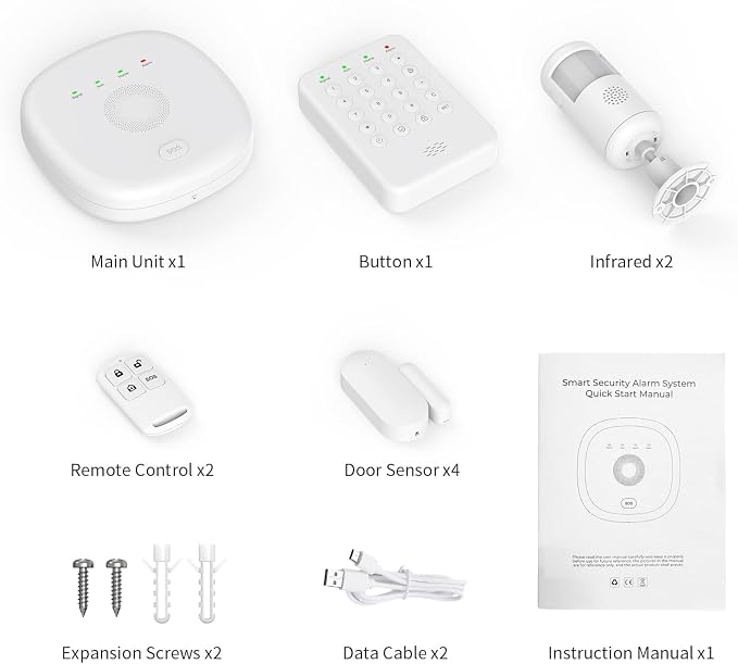 2026 Home Security System, 7-Piece Wireless Smart Alarm System Kit - Image 8