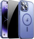 for iPhone 14 Pro Case with Privacy Screen Protector and Camera Protection by ZOZDOKG