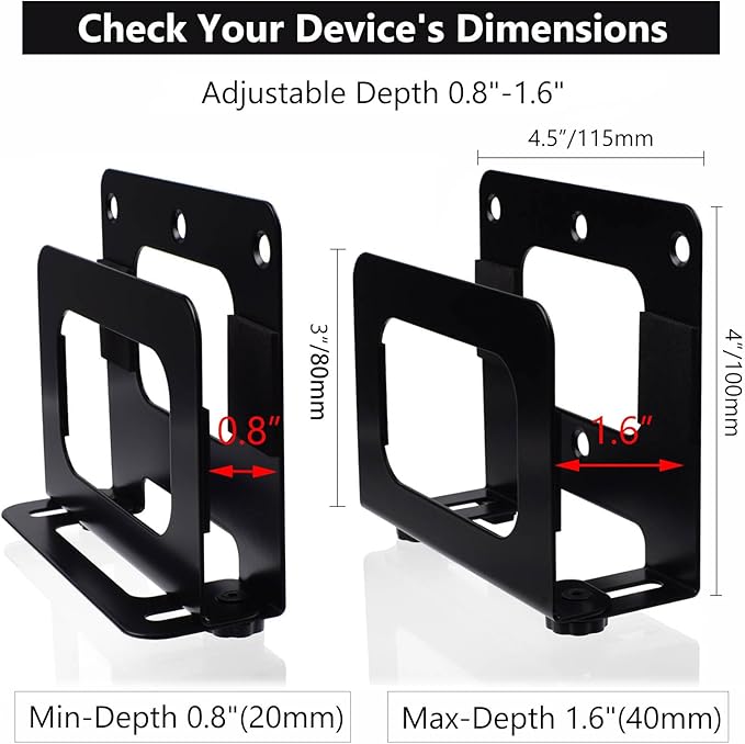 Cable Box Mount Modem Mount Adjustable Wall Mount - Image 3