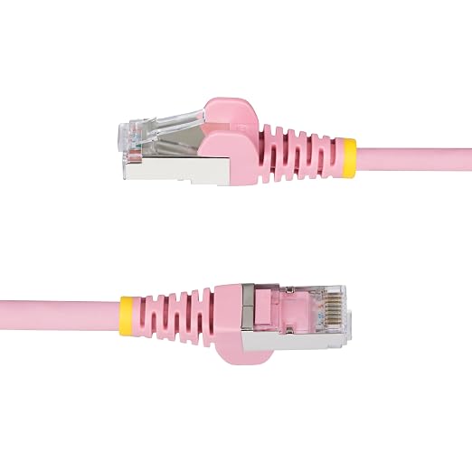 StarTech.com 6in Pink CAT6a Ethernet Cable, Snagless RJ45, 100W PoE++, 27AWG - Image 3