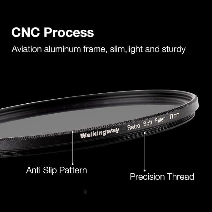 WalkingWay 72mm Retro Soft Filter Vintage Pro-Mist Warm Diffusion Lens Filter - Image 5