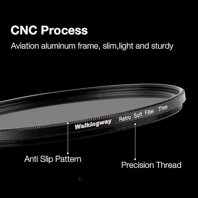 WalkingWay 82mm Retro Soft Filter Vintage Pro-Mist Warm Diffusion Lens Filter - Image 5