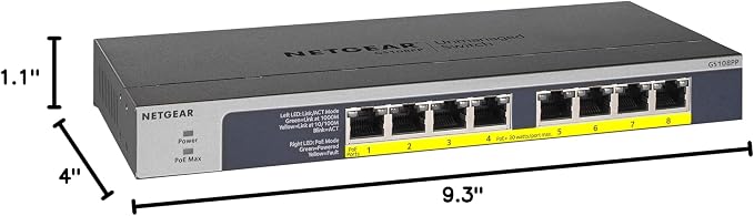 NETGEAR 8-Port Gigabit Ethernet Unmanaged PoE Switch - - Image 7