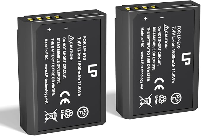 LP LP-E10 Replacement Battery, Kiss X50, X90 Cameras by LP
