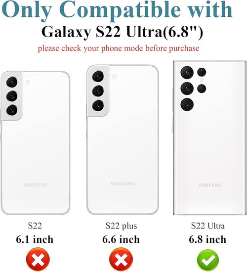 4 Pack Camera Lens Protector for Galaxy S22 Ultra, 9H Tempered Glass Camera - Image 2
