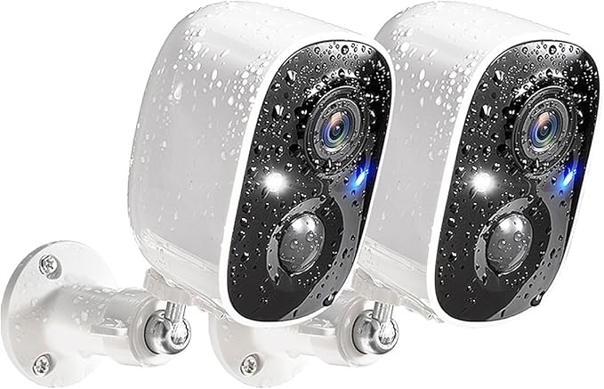 GMK Security Cameras Wireless Outdoor, 2K Color Night Vision AI Motion by GMK