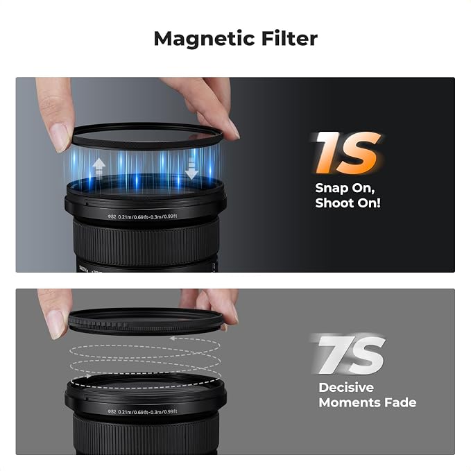 K&F Concept Magnetic 58mm Circular Polarizer Filter - Image 4