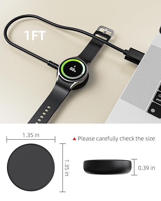 1FT for Samsung Galaxy Watch Charger Compatible - Image 6