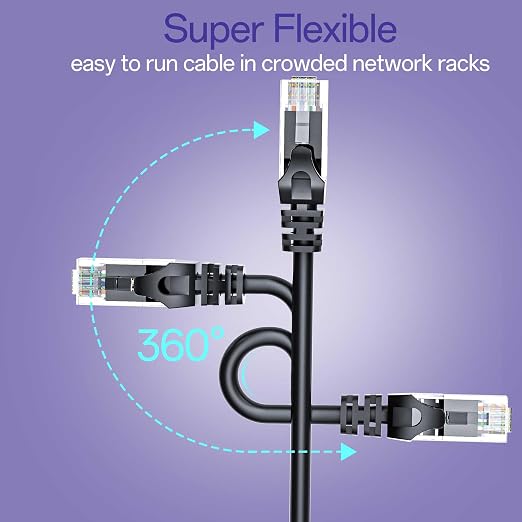 Cat 6 Ethernet Cable 0.5FT 10Pack, Cat6 Ethernet Patch Cable 10Gbps, High-Speed - Image 6