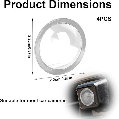 4pcs Car Camera Lens Protector, HD 360° Protection Backup Rear View Camera - Image 2