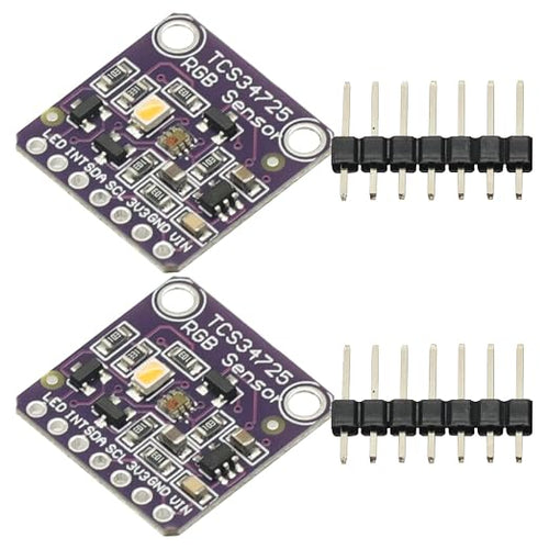 2 Pcs TCS34725 RGB Light Color Sensor Recognition Module by Unknown