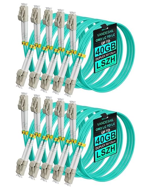 Fiber Patch Cable 0.5M-10Pack by VANDESAIL